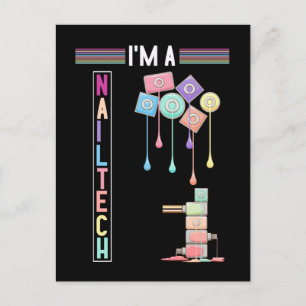 Carte Postale Nail Tech maquillage Nail Technicien Cosmétique