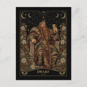 Carte Postale Nain, Art du Tarot Étoilé