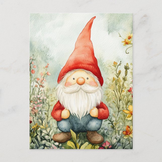 Carte Postale Nain de jardin (Devant)