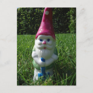 Carte postale "Nain de jardin"