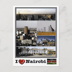 Carte Postale Nairobi - I love Mosaic - Kenya -