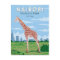 Nairobi National Park Giraffe Travel Art Vintage