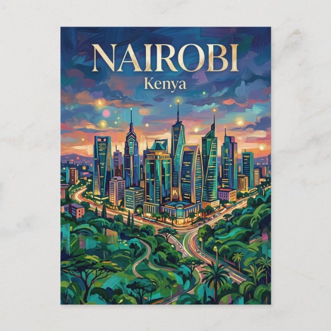 Carte Postale Nairobi Upper Hill Kenya (Devant)
