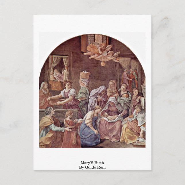 Carte Postale Naissance De Marie Par Guido Reni (Devant)