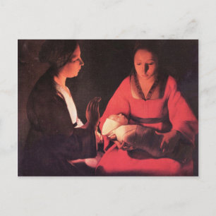 Carte Postale Naissance du Christ par Georges de La Tour