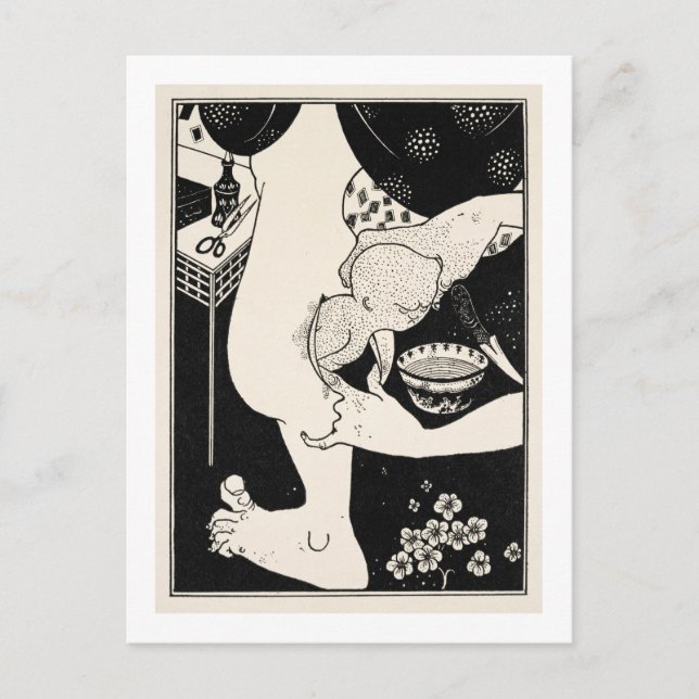 Carte Postale Naissance du veau de la jambe, illustration de (Devant)