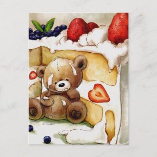 Carte Postale Nalle d'anniversaire
