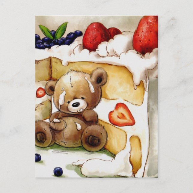 Carte Postale Nalle d'anniversaire (Devant)