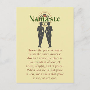 Carte Postale Namaste & Astra Feminine Word Art
