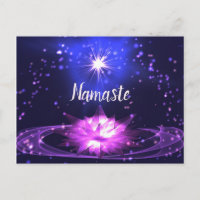 Namaste Spirituel Purple Crystal Lotus Stars