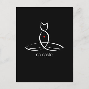 Carte Postale Namaste - Texte de style régulier.