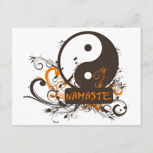 Carte Postale Namaste Yin Yang