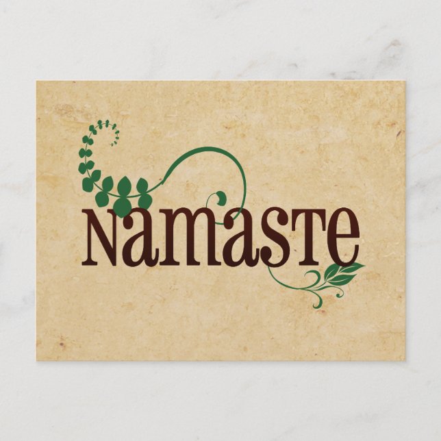 Carte Postale Namaste Yoga (Devant)