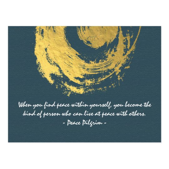 Carte Postale Namaste Yoga Meditation Citations Blue Gold Zen Si Zazzle Fr