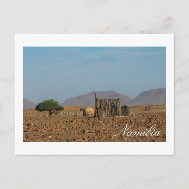 Carte Postale Namibie Afrique Himba Structures de peuplement (Devant)