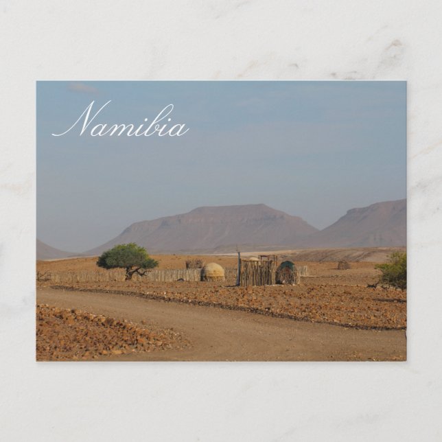 Carte Postale Namibie Afrique Himba Structures de peuplement (Devant)