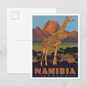 Carte Postale Namibie Afrique Voyage Vintage