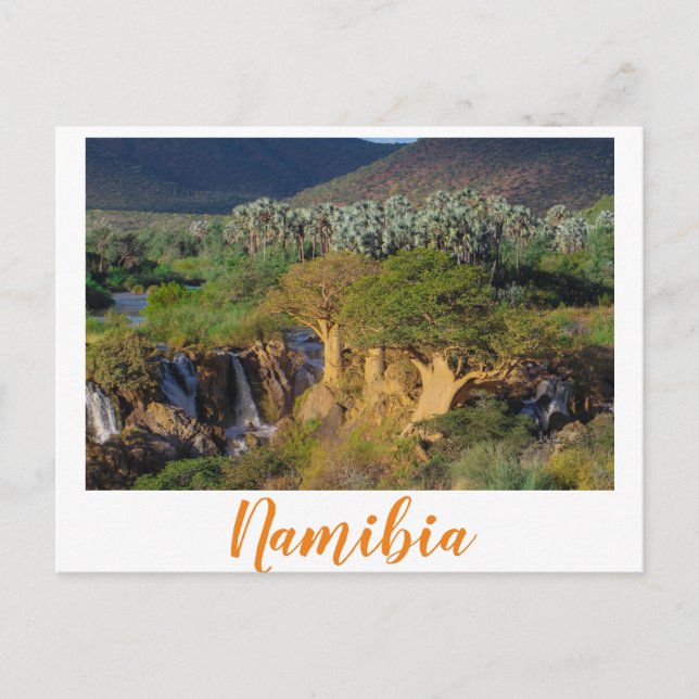 Carte Postale Namibie Kunene River Epupa Falls Paysage Nature (Devant)