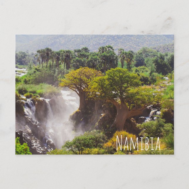 Carte Postale Namibie Kunene River Epupa Falls Paysage Nature (Devant)