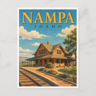 Carte Postale Nampa Idaho Gare de Train GeoSaga
