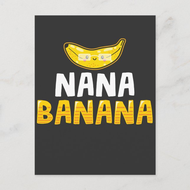 Carte Postale Nana Banana Grand-mère Grand-mère drôle (Devant)