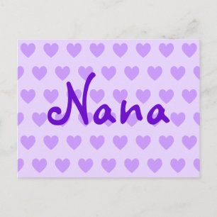 Carte Postale Nana en violet