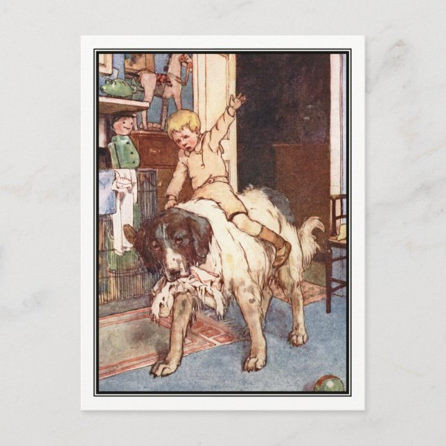 Carte Postale Nana et Michael Darling par Alice B. Woodward (Devant)