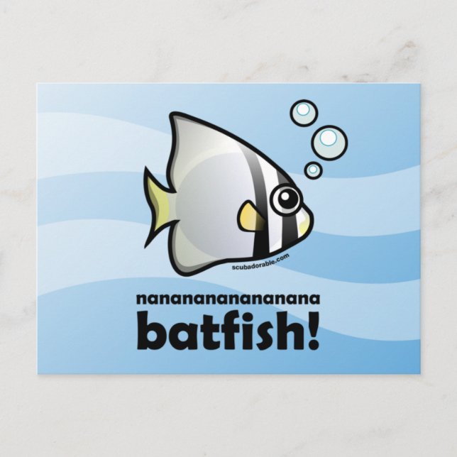 Carte Postale nananananananana Batfish ! (Devant)
