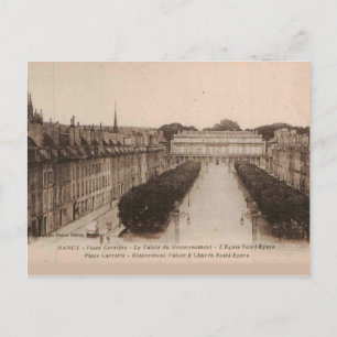 Carte Postale Nancy Palace Carriére Place 1910 Réplique Vintage