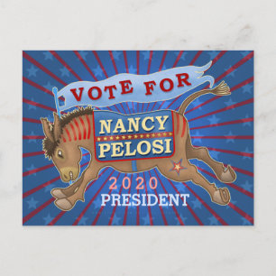 Carte Postale Nancy Pelosi pour la présidente 2020 Démocrate Don