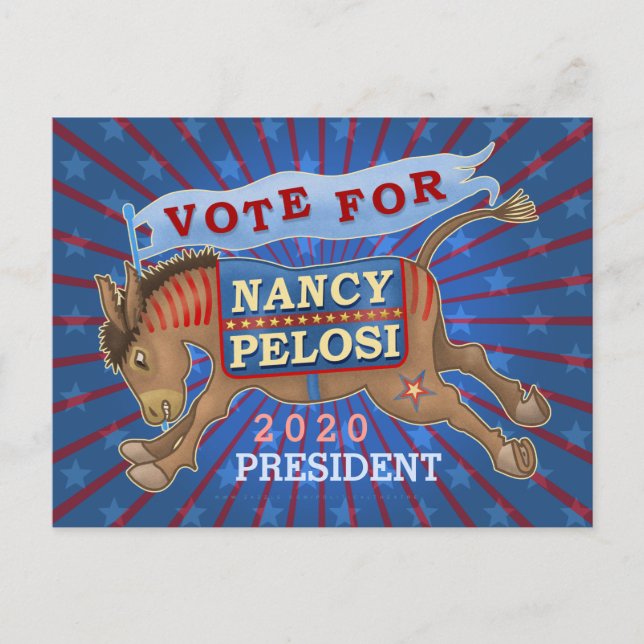 Carte Postale Nancy Pelosi pour la présidente 2020 Démocrate Don (Devant)