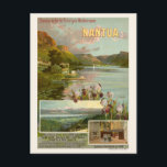 Carte Postale Nantua France Vintage Railroad Poster 1904<br><div class="desc">Affiche vintage de voyage ferroviaire de Nantua. Publié en 1904 en France. Veuillez noter que nos affiches sont des reproductions de haute qualité basées sur des scans professionnels, très haute résolution des originaux. Notre processus de retouche manuelle n'implique pas l'utilisation de filtres qui enlèvent les détails ou la texture d'origine...</div>