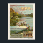 Carte Postale Nantua France Vintage Railroad Poster 1904<br><div class="desc">Affiche vintage de voyage ferroviaire de Nantua. Publié en 1904 en France. Veuillez noter que nos affiches sont des reproductions de haute qualité basées sur des scans professionnels, très haute résolution des originaux. Notre processus de retouche manuelle n'implique pas l'utilisation de filtres qui enlèvent les détails ou la texture d'origine...</div>