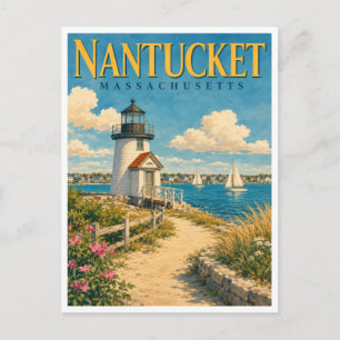 Carte Postale Nantucket Massachusetts Brant Point GeoSaga