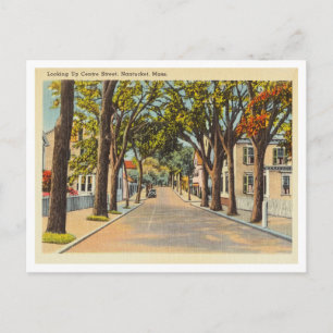 Carte Postale Nantucket, Massachusetts Centre Street vintage