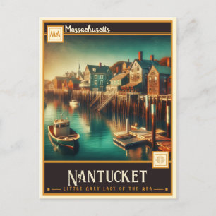 Carte Postale Nantucket, Massachusetts   VINTAGE