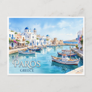 Carte Postale Naoussa, Paros Grèce