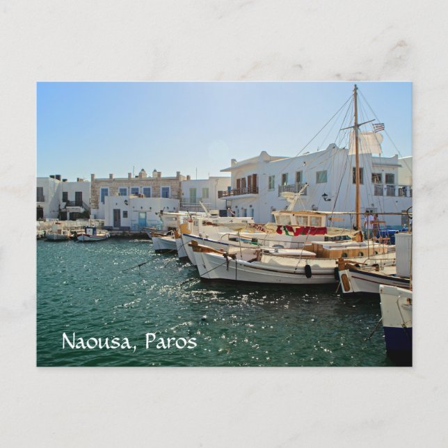 Carte Postale Naoussa Paros Grèce (Devant)