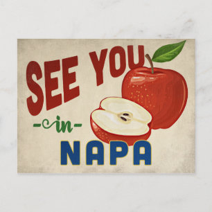 Carte Postale Napa California Apple - Vintage voyage