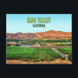 Carte Postale Napa Valley California Vineyard Vintage<br><div class="desc">Envoyez les plantes de vigne viticoles de la région viticole de Napa Valley,  Californie,  USA sur une carte postale à vos proches comme souvenir de l'un des plus grands sites d'Amérique !</div>