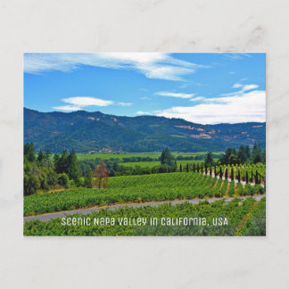 Carte Postale Napa Valley pittoresque en Californie
