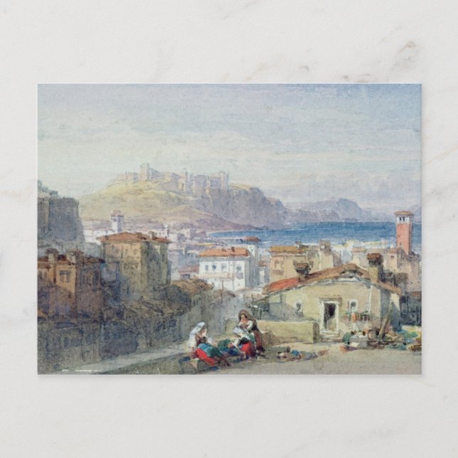 Carte Postale Naples, 19e siècle; aquarelle; (Devant)