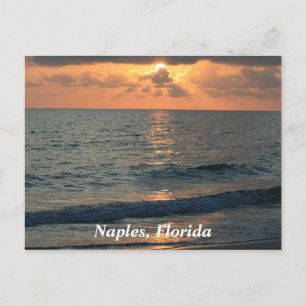 Carte Postale Naples Beach, Floride Sunset