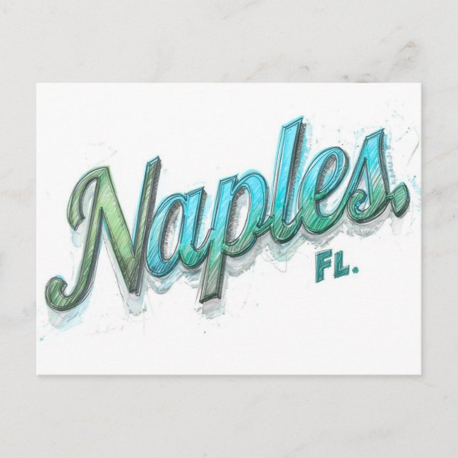 Carte Postale Naples floride rêve  (Devant)