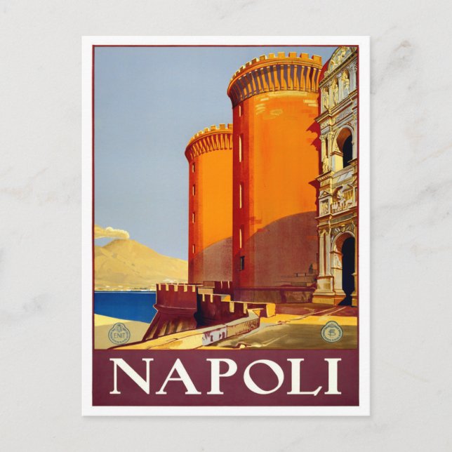 Carte Postale Naples Italie voyage vintage (Devant)
