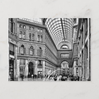 Carte Postale Naples noir et blanc