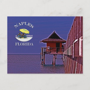 Carte Postale Naples Pier Dans Blues