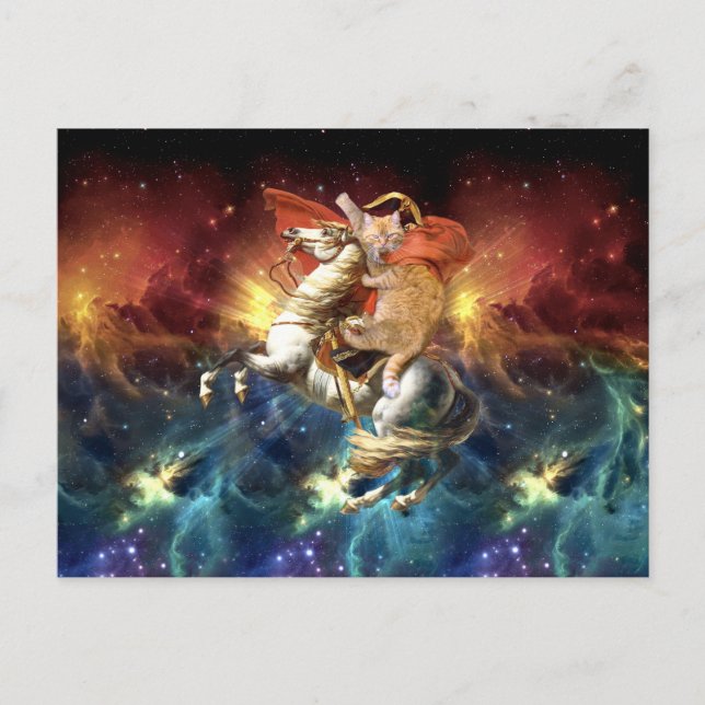 Carte Postale Napoléon Cat dans l'espace (Devant)