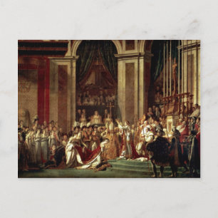 Carte Postale Napoléon Couronné Empress Joséphine Par David Jacq