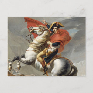 Carte Postale Napoléon franchissant les Alpes - Jacques-Louis Da
